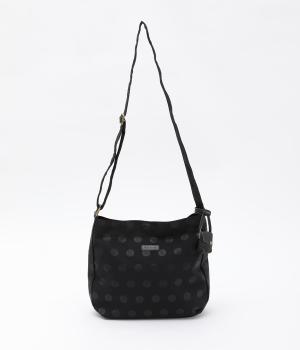 ナイロンドットミディアムショルダー(ブラック-F)