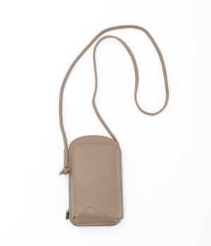 カウレザードットウォレットショルダー(グレーベージュ-F)