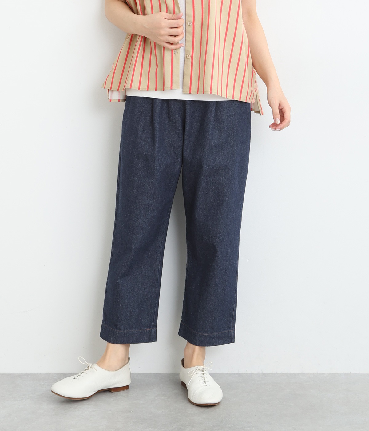 鳥ポケットペグトップパンツ(インディゴ-ONESIZE)
