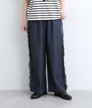 サイドフリルデザインパンツ