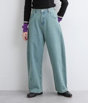 ルーズバレルカラージーンズ