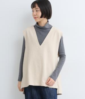 バックボタンVネックベスト(キナリ-F)