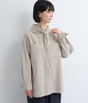 ネッカチーフ付きポケットシャツ