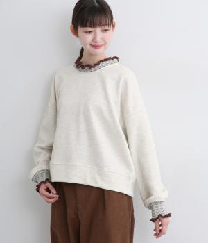 ニット付属使いトレーナー(オートミール-F)