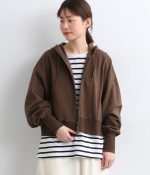 ボリューム袖裏毛フーディパーカー