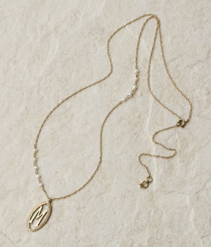 イニシャルロングネックレス(M-ONESIZE)