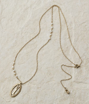 イニシャルロングネックレス(Y-ONESIZE)