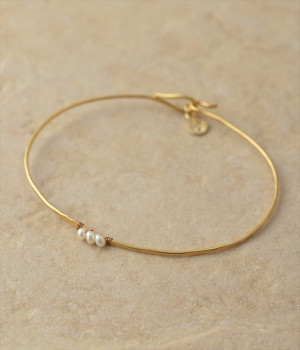 淡水シードパールバングル(ゴールド-ONESIZE)