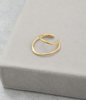 フロウライン　ツインイヤカフ(ゴールド-ONESIZE)