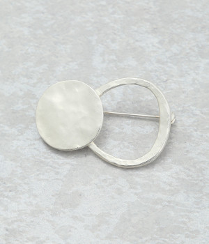 サークル＆リング　ブローチ