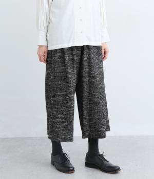 ツイード風クロップドパンツ