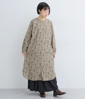 コットン森の中の動物たち前開きワンピース