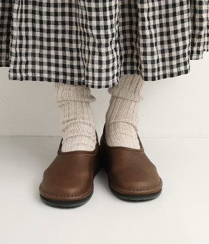 オイルシュリンクレザー　スリッポンシューズ