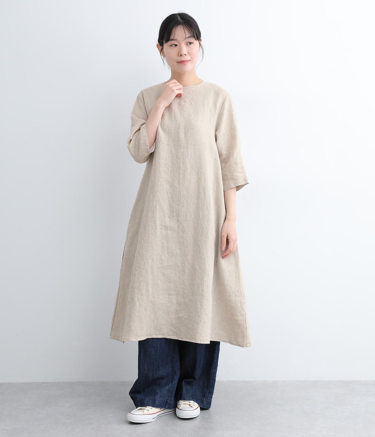 25年モデル☆エブール　ライトピュアリネンワンピース　完売品　36 RBN-253W-18302_LL.jpg