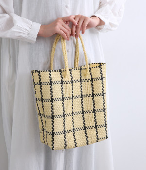 手編みのメルカドバッグ 縦長（MoonBird）の商品詳細