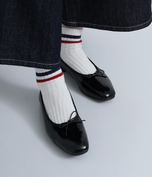 深リボンバレエシューズ