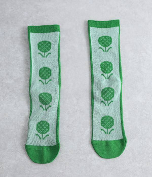 ヒナギクソックス(グリーン-ONESIZE)