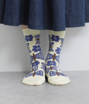 パピヨンソックス(サンドベージュ-ONESIZE)