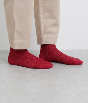 ドイリーソックス(ダークレッド-ONESIZE)