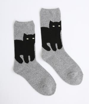 シャトンソックスwinter(グレー-F)