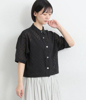 【Cion】コットンシアードビーブラウス