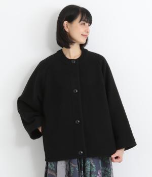 ウール混メルトンショートコート