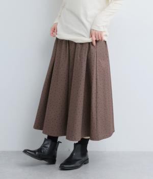 ブロードビンテージドットスカートインパンツ