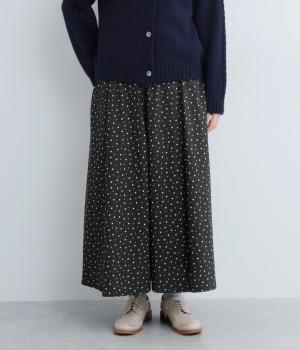 ブロードビンテージドットスカートインパンツ(ブラック-F)