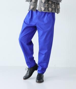 コットンツイルホソミエパンツ(ブルー-F)