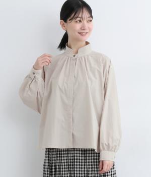 レイヤースタンドネックシャツ