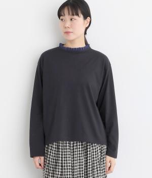 シフォンフリルプルオーバー(ダークネイビー-F)