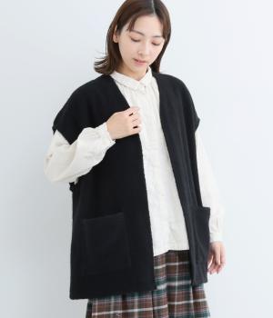 リサイクルウールライトパイルベスト