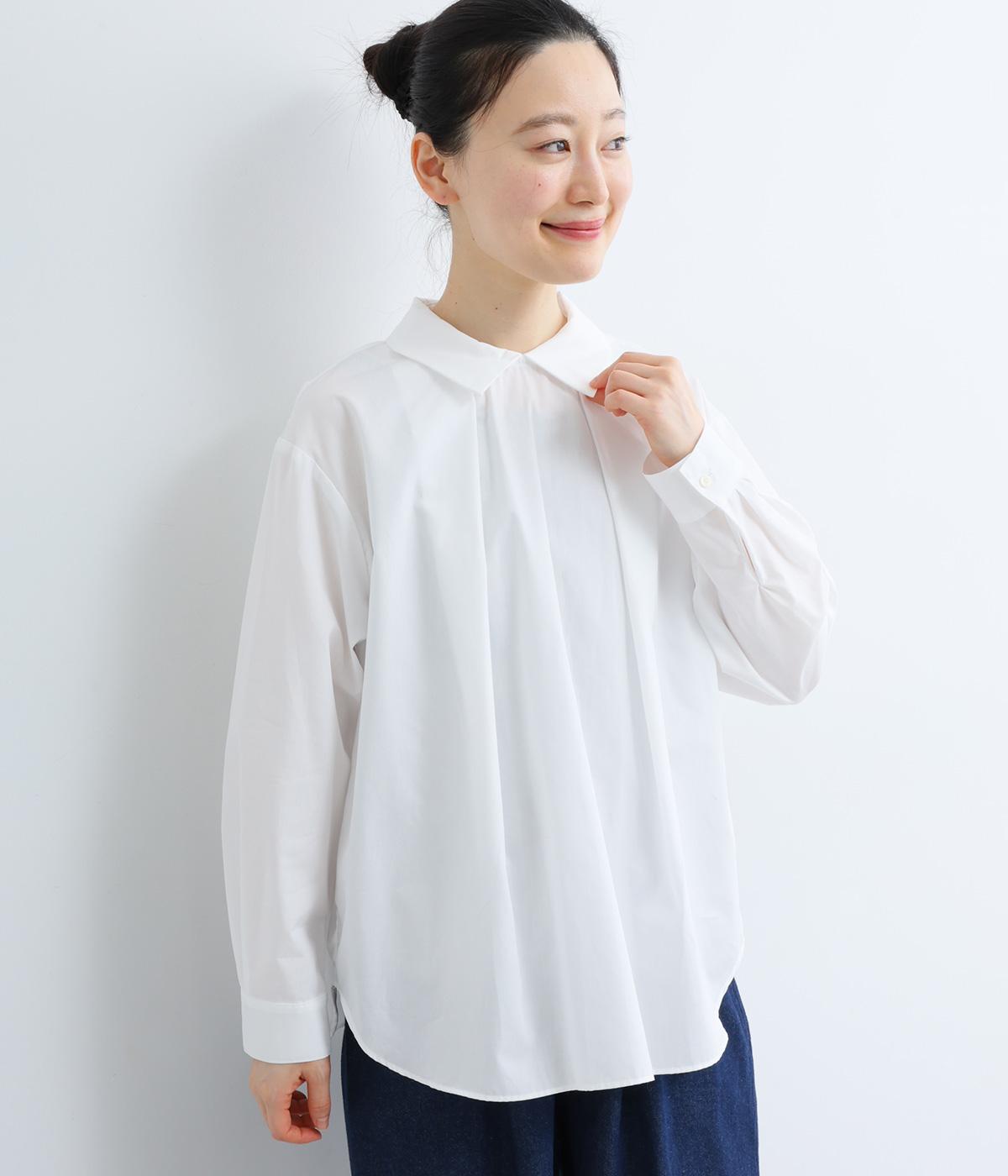 ブロードバックボタンプルオーバー(オフホワイト-F)