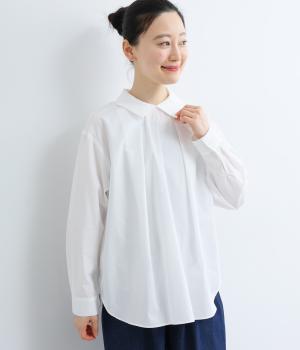 ブロードバックボタンプルオーバー(オフホワイト-F)