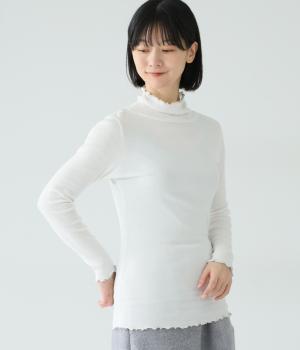 テレコメローエッジタートルネックプルオーバー(オフホワイト-F)