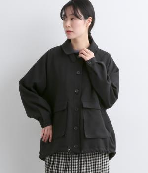 エステルサージネックベストジャケット