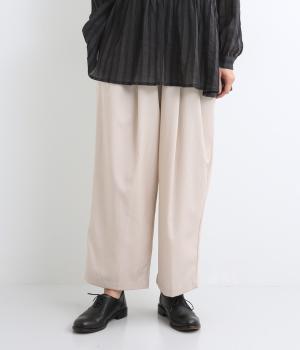 テンセルコットンツイルダブルタックイージーパンツ