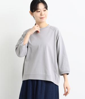 コットンアメリカンドライ天竺llバックタックラグランプルオーバー