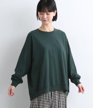 コットンアメリカンドライ天竺バックスリットプルオーバー