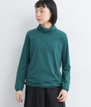 コットンナチュラルソフト天竺ツイストタートルプルオーバー