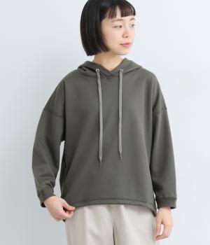 マスタリーコットンダブルエアータックプルオーバーパーカ(チャコール-F)