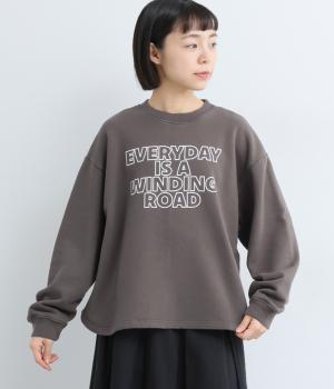 コットンユースフル裏毛ヘムラウンドプルオーバー