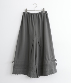 ビエラレーシー2WAYぺチキュロット(グレー-ONESIZE)
