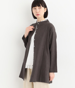 極美品✨定価2.8万 チノ CINOH リネン100％Vネックブラウス ベージュ 極美品✨定価2.8万 チノ CINOH リネン100％Vネックブラウス