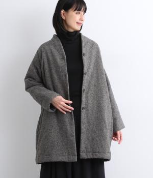 ミックスツイードパディングコート