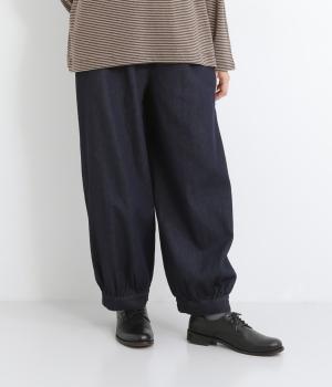 コットンデニムカフスパンツ