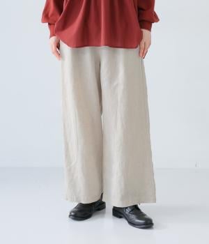 リネンストレートパンツ