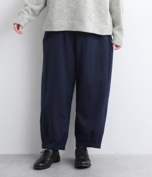 コットン綾織りコクーンパンツ(ネイビー-F)