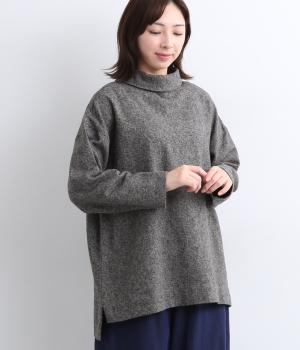 ミックスツイードロールカラープルオーバー