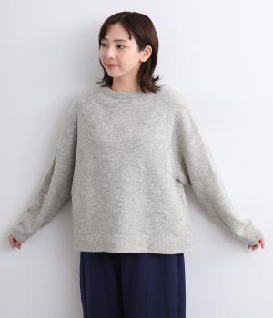 ウール混ドット柄セーター